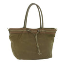 PRADA Tote Bag Nylon Khaki Auth 65083-1