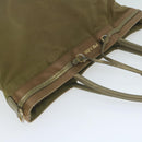 PRADA Tote Bag Nylon Khaki Auth 65083-6