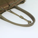 PRADA Tote Bag Nylon Khaki Auth 65083-7
