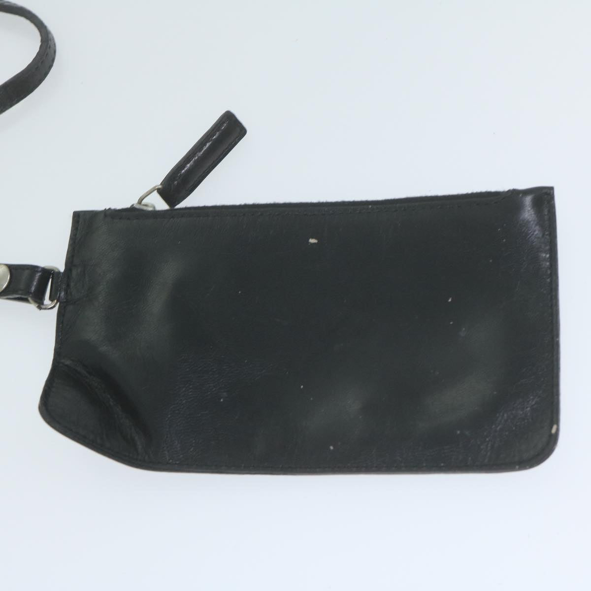 FENDI Hand Bag Nylon Black Auth 65087