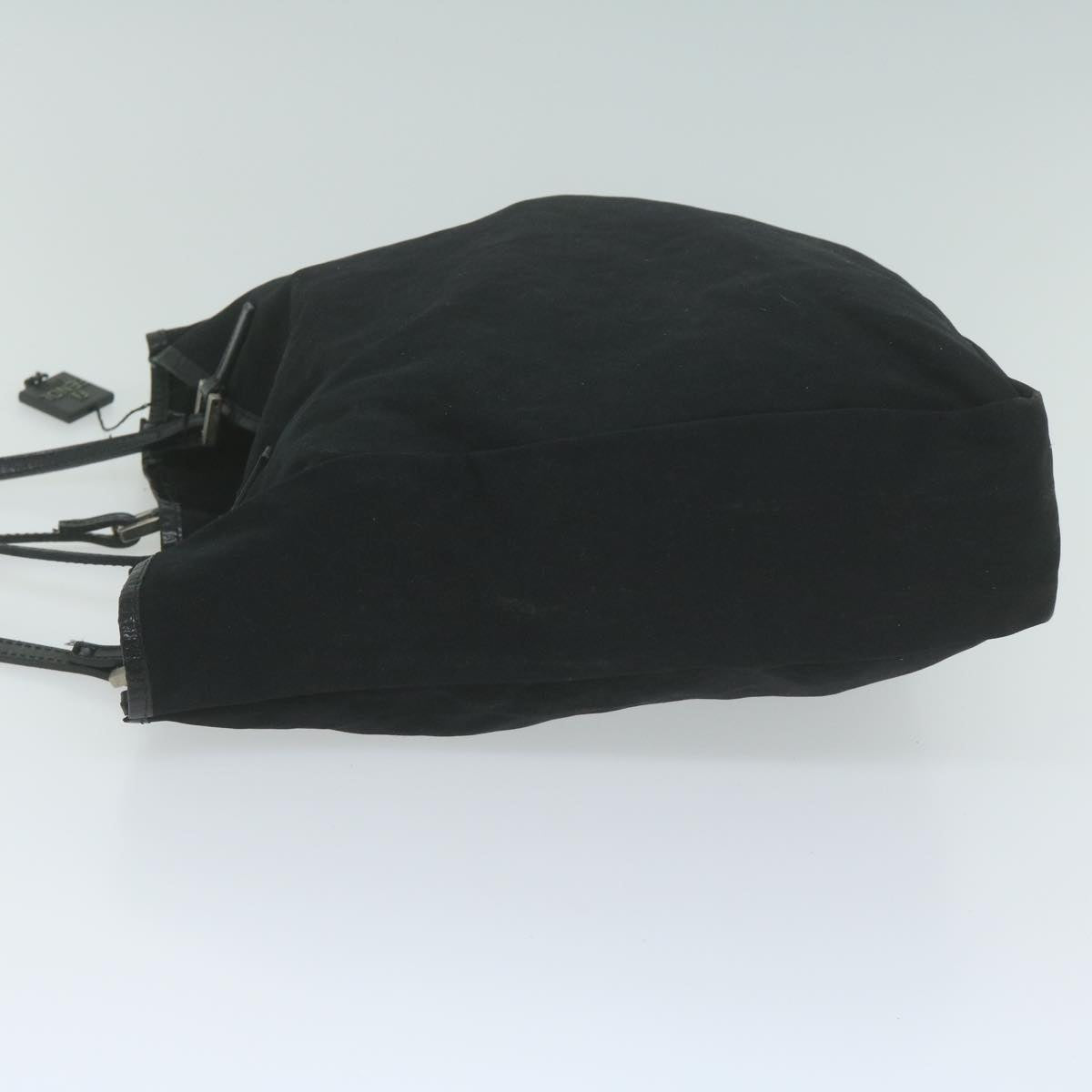FENDI Hand Bag Nylon Black Auth 65087