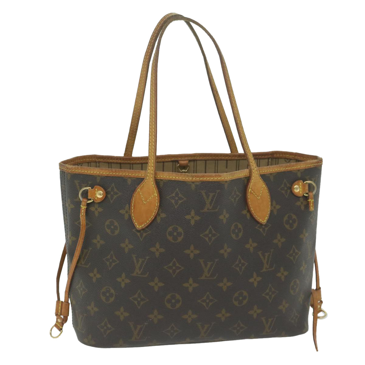 LOUIS VUITTON Monogram Neverfull PM Tote Bag M40155 LV Auth 65163