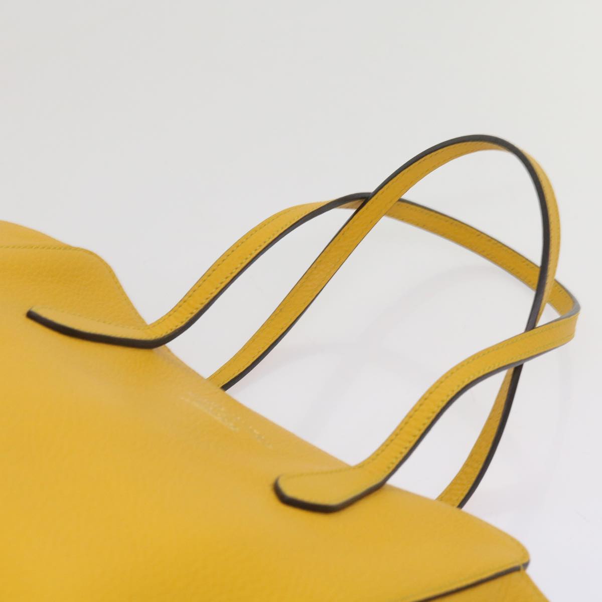 GUCCI Shoulder Bag Leather Yellow 354408 Auth 65266