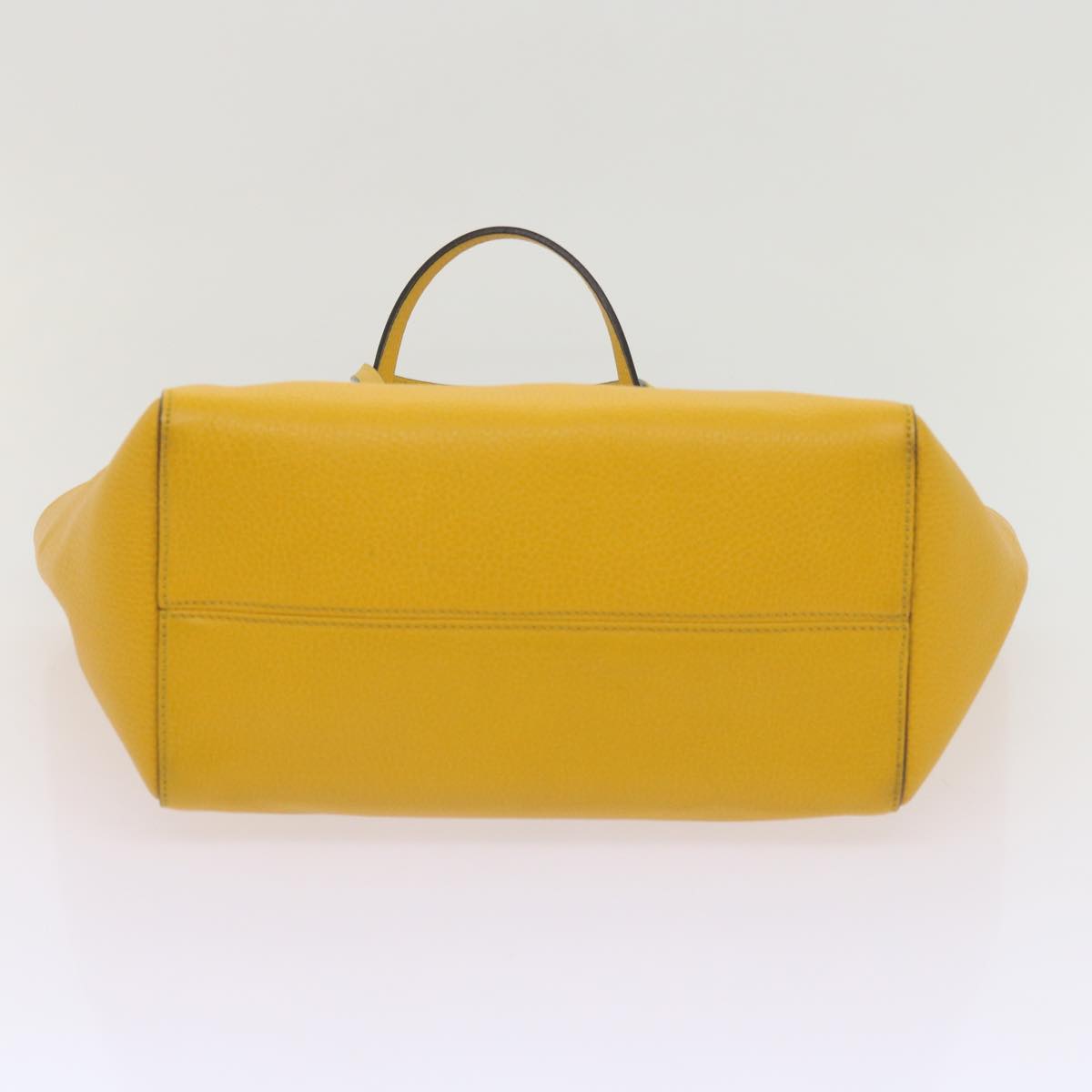 GUCCI Shoulder Bag Leather Yellow 354408 Auth 65266