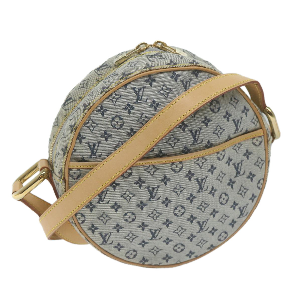 LOUIS VUITTON Monogram Mini Jeanne GM Shoulder Bag Blue M92000 LV Auth 65468