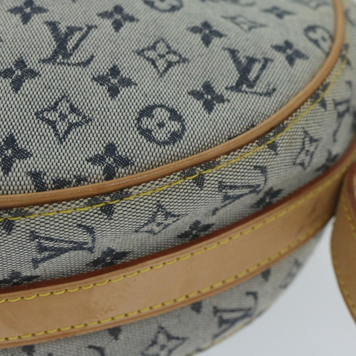 LOUIS VUITTON Monogram Mini Jeanne GM Shoulder Bag Blue M92000 LV Auth 65468