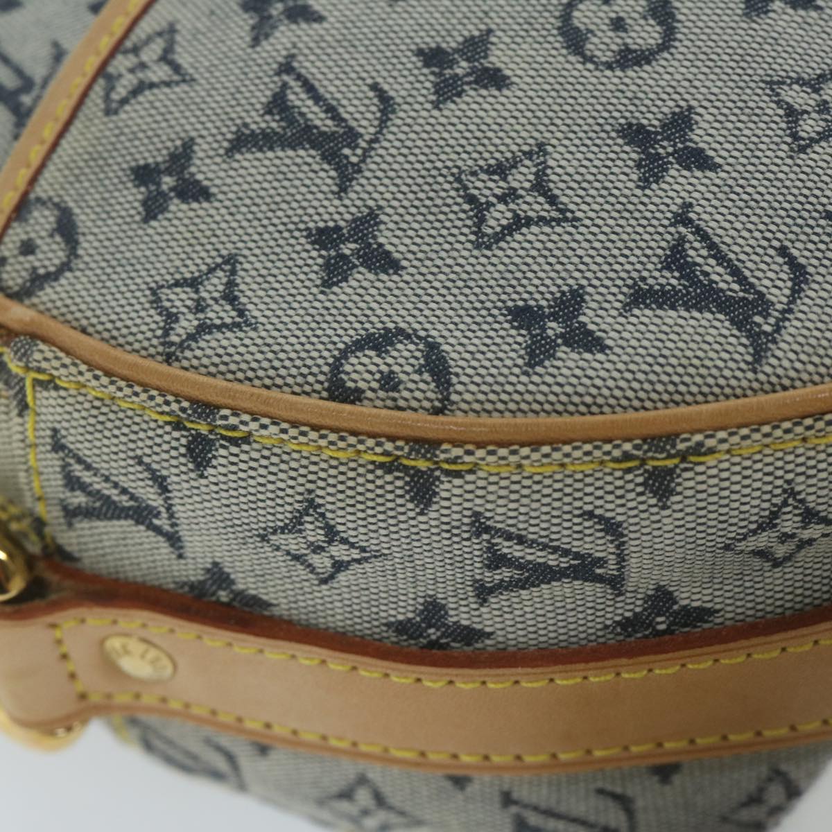 LOUIS VUITTON Monogram Mini Jeanne GM Shoulder Bag Blue M92000 LV Auth 65468