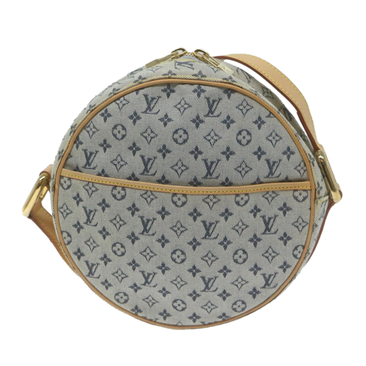 LOUIS VUITTON Monogram Mini Jeanne GM Shoulder Bag Blue M92000 LV Auth 65468