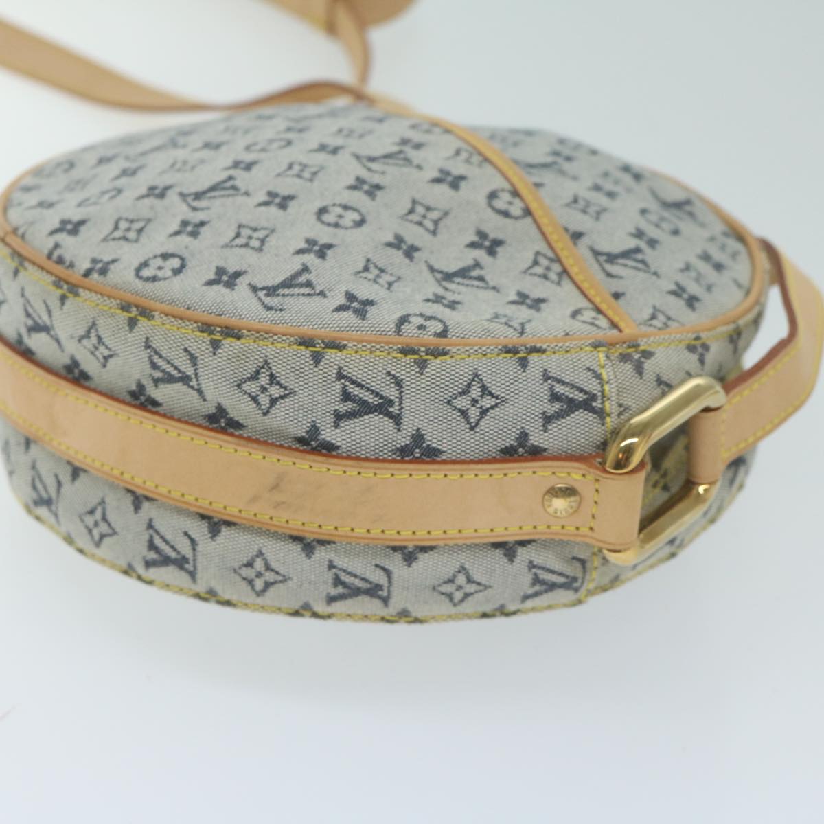 LOUIS VUITTON Monogram Mini Jeanne GM Shoulder Bag Blue M92000 LV Auth 65468