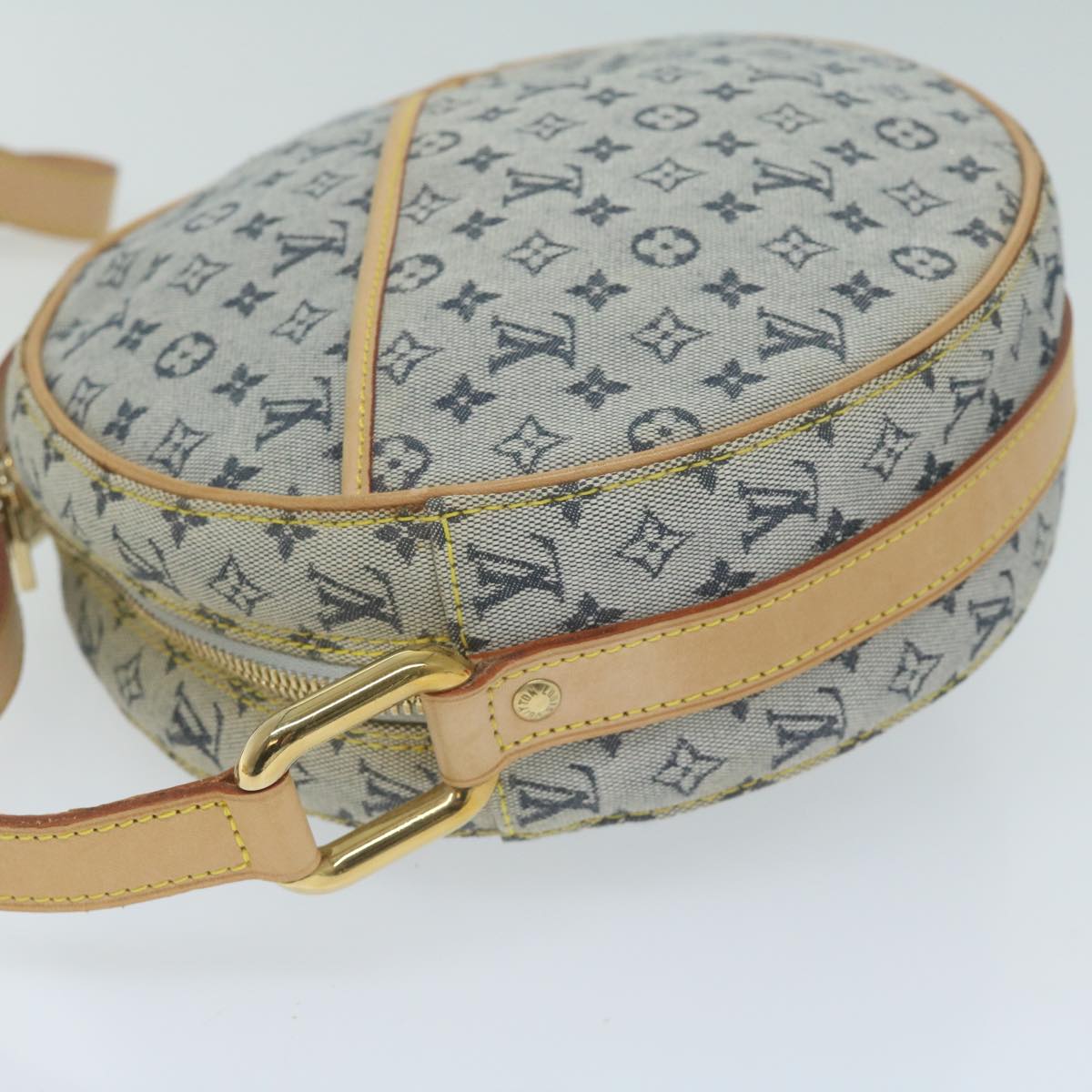 LOUIS VUITTON Monogram Mini Jeanne GM Shoulder Bag Blue M92000 LV Auth 65468