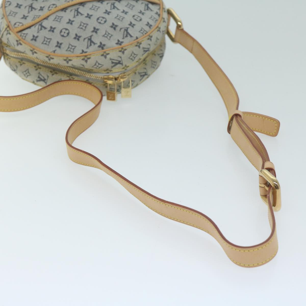 LOUIS VUITTON Monogram Mini Jeanne GM Shoulder Bag Blue M92000 LV Auth 65468