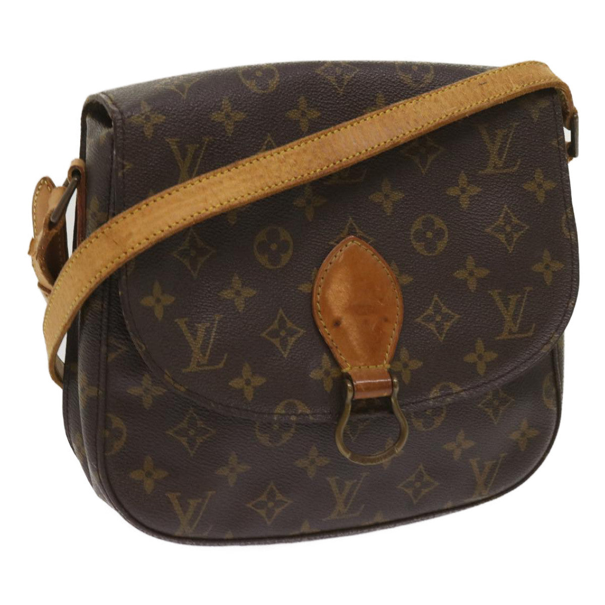 LOUIS VUITTON Monogram Saint Cloud GM Shoulder Bag M51242 LV Auth 65531