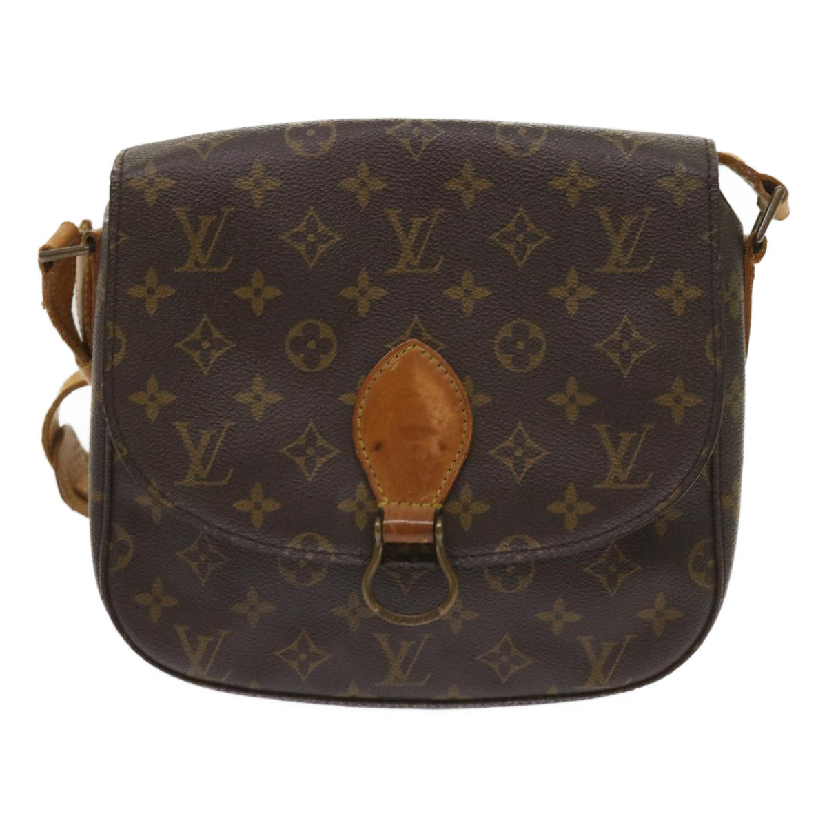 LOUIS VUITTON Monogram Saint Cloud GM Shoulder Bag M51242 LV Auth 65531