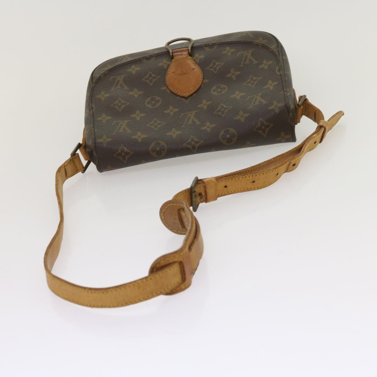 LOUIS VUITTON Monogram Saint Cloud GM Shoulder Bag M51242 LV Auth 65531