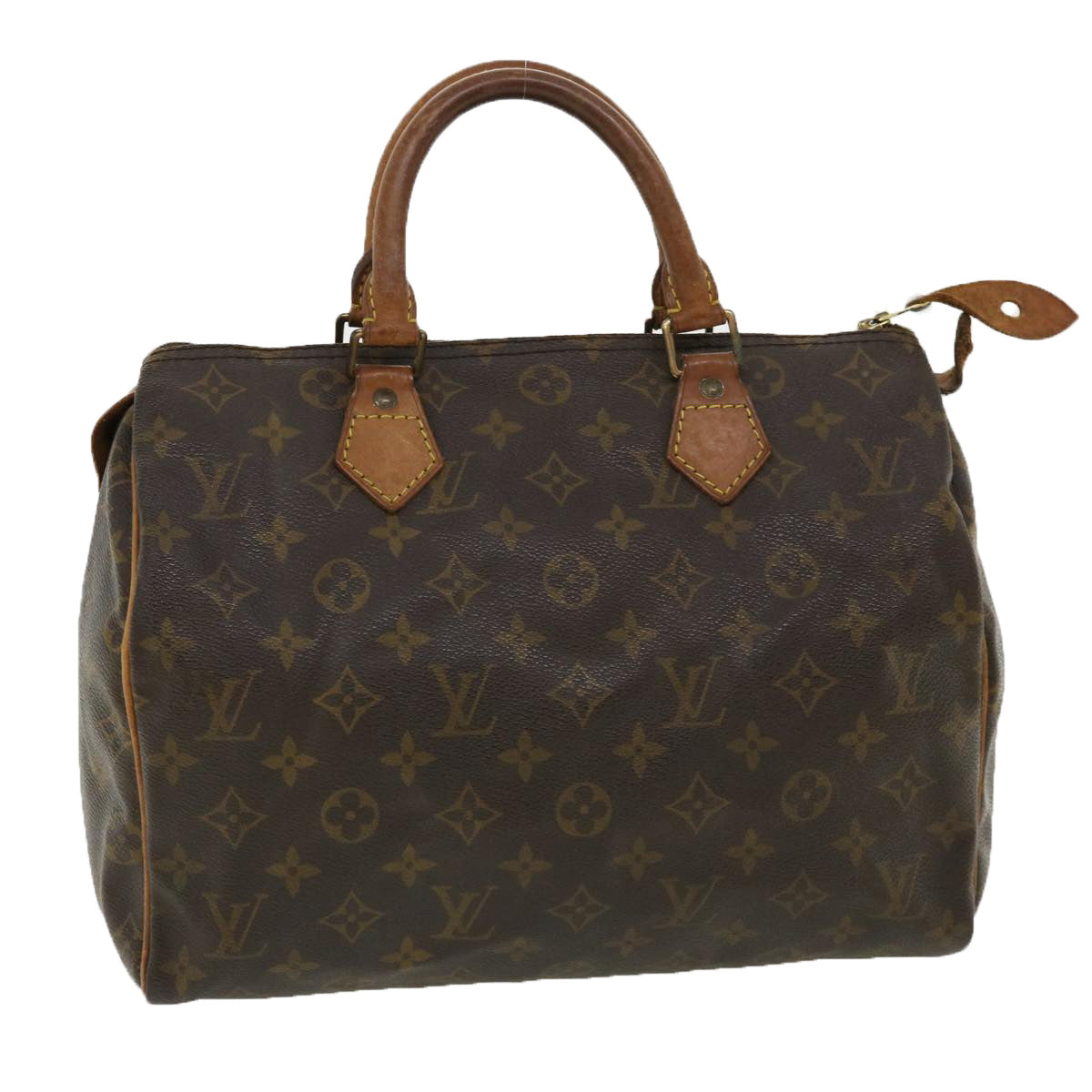 LOUIS VUITTON Monogram Speedy 30 Hand Bag M41526 LV Auth ac1030