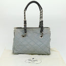 PRADA Chain Shoulder Bag Nylon Light Blue Auth ac1036-12