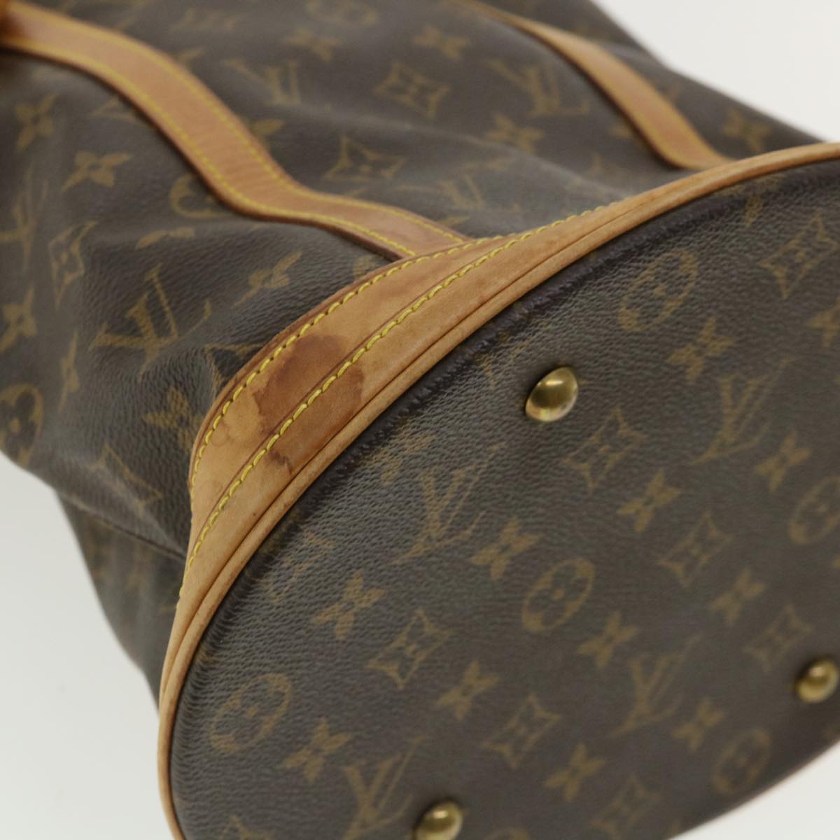 LOUIS VUITTON Monogram Bucket GM Shoulder Bag M42236 LV Auth ac1073