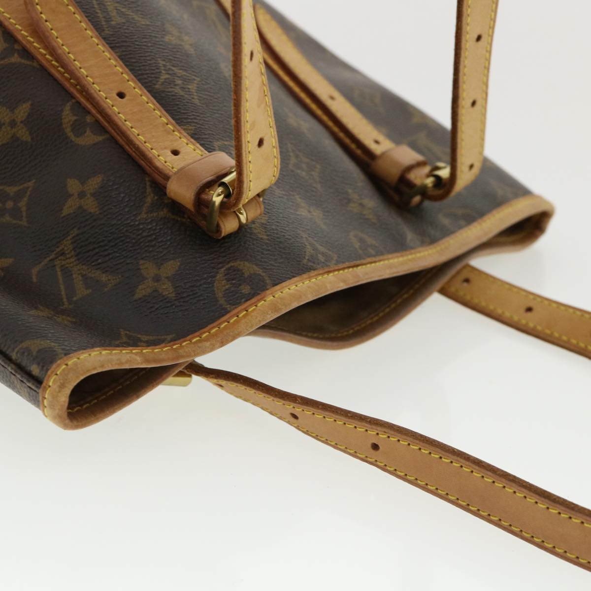 LOUIS VUITTON Monogram Bucket GM Shoulder Bag M42236 LV Auth ac1073