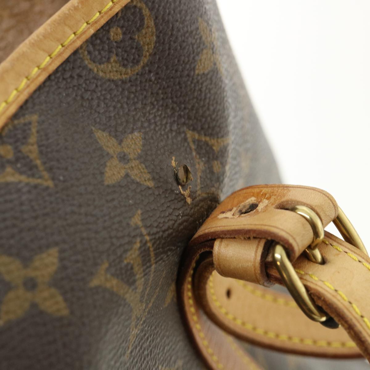 LOUIS VUITTON Monogram Bucket GM Shoulder Bag M42236 LV Auth ac1073