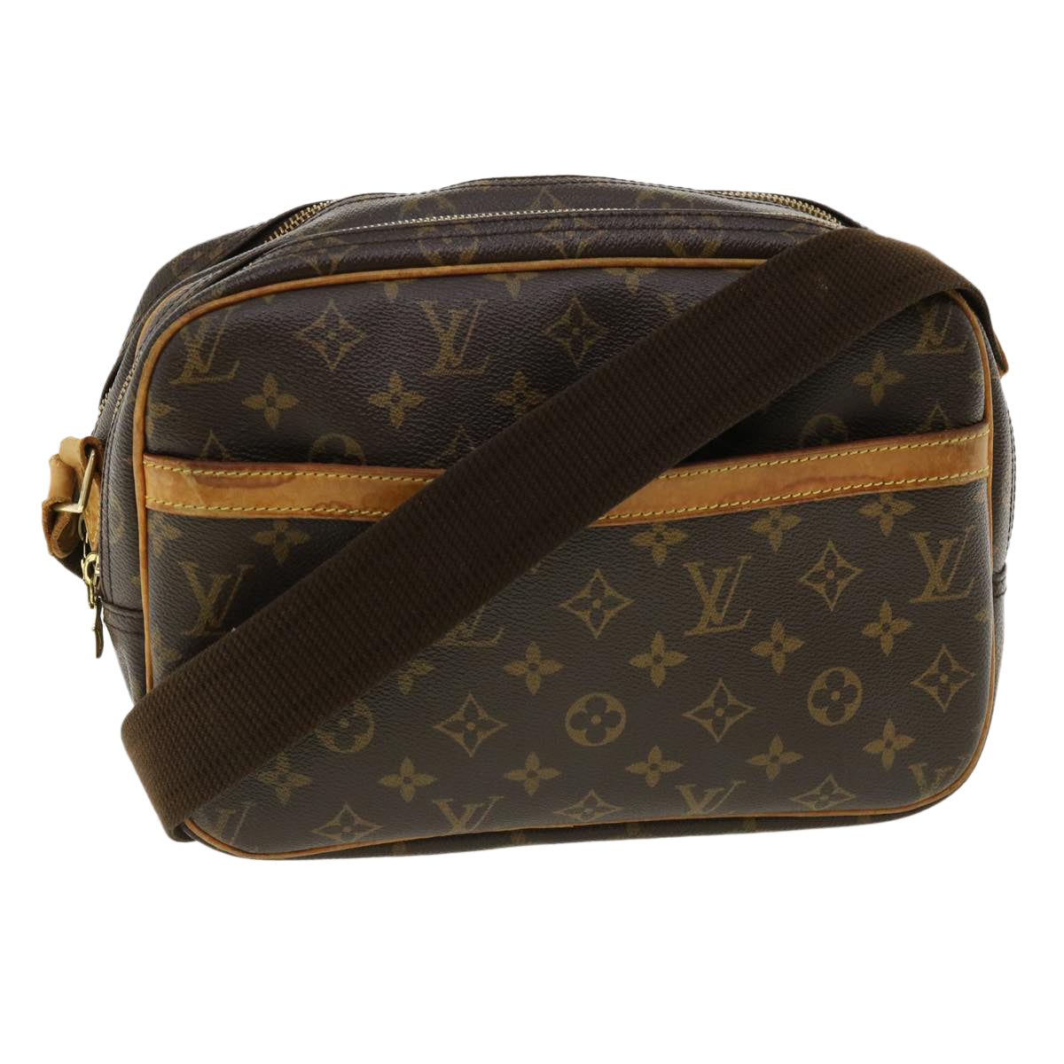 LOUIS VUITTON Monogram Reporter PM Shoulder Bag M45254 LV Auth ac1106