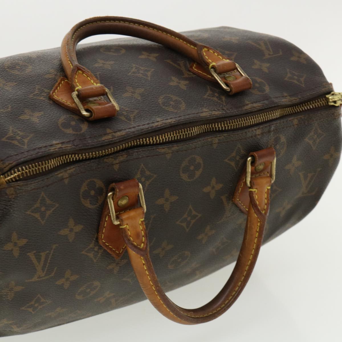 LOUIS VUITTON Monogram Speedy 30 Hand Bag M41526 LV Auth ac1136