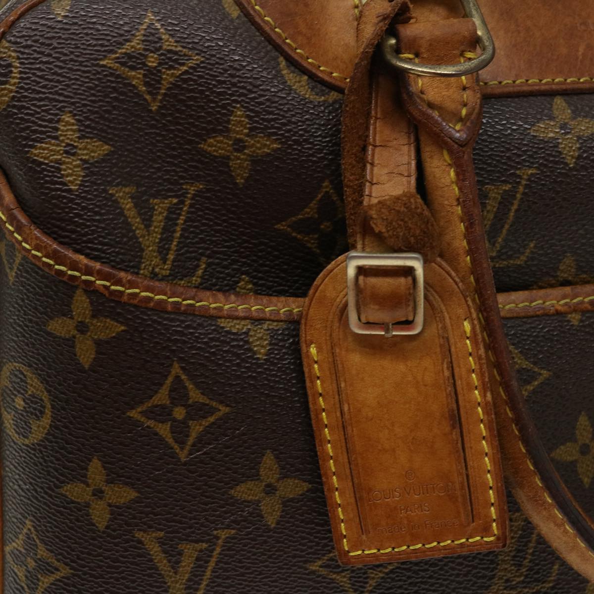 LOUIS VUITTON Monogram Deauville Hand Bag M47270 LV Auth ac1142