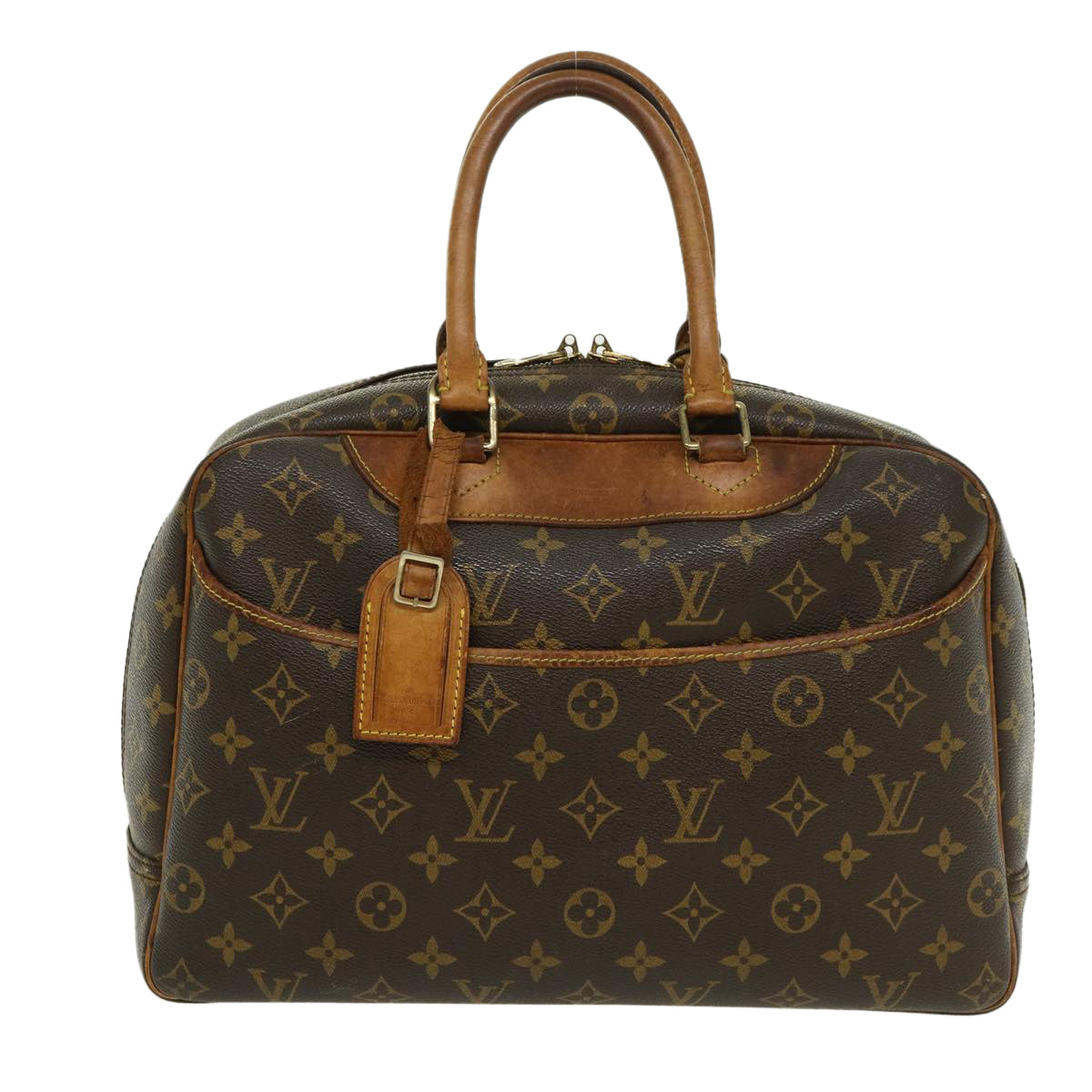 LOUIS VUITTON Monogram Deauville Hand Bag M47270 LV Auth ac1142