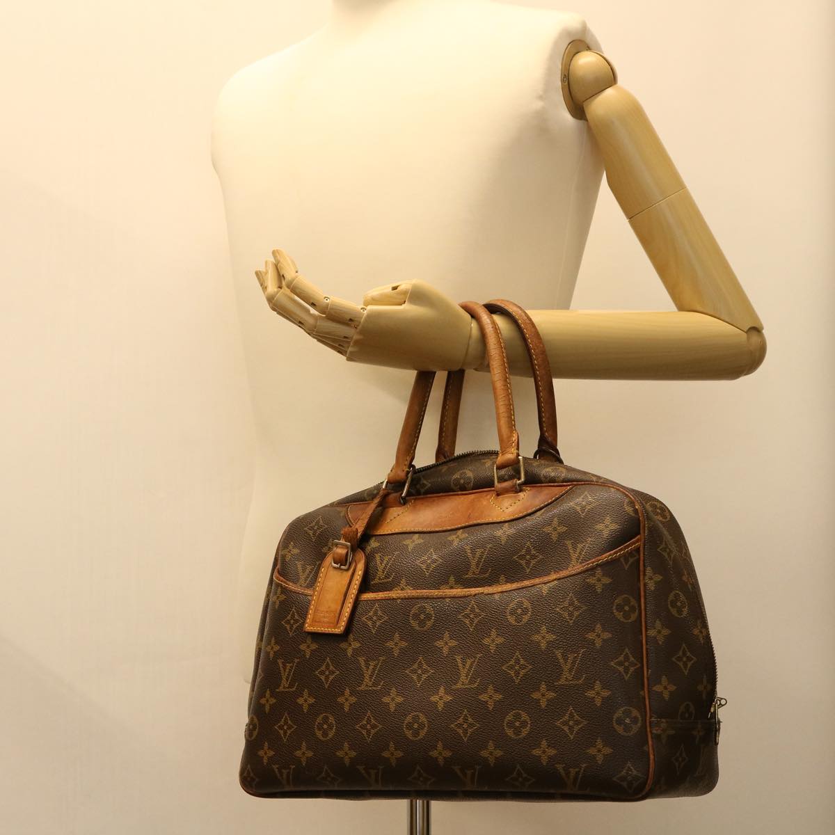 LOUIS VUITTON Monogram Deauville Hand Bag M47270 LV Auth ac1142