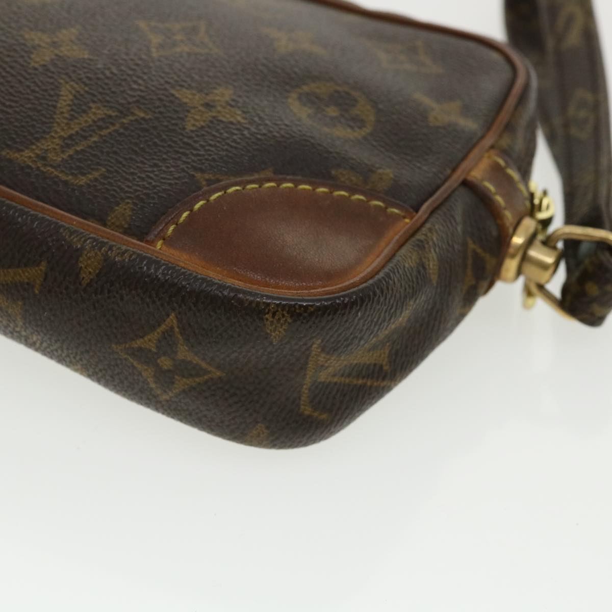 LOUIS VUITTON Monogram Marly Dragonne PM Clutch Bag M51827 LV Auth ac1189