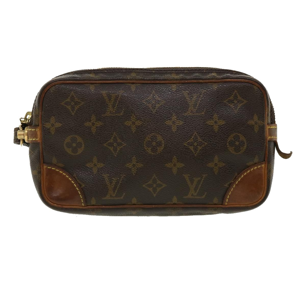 LOUIS VUITTON Monogram Marly Dragonne PM Clutch Bag M51827 LV Auth ac1189