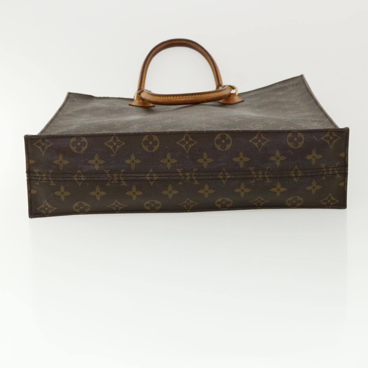 LOUIS VUITTON Monogram Sac Plat Hand Bag M51140 LV Auth ac1195