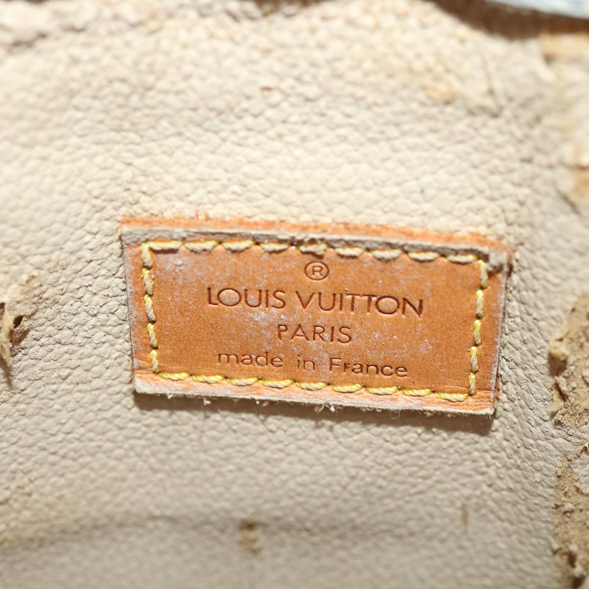 LOUIS VUITTON Monogram Sac Plat Hand Bag M51140 LV Auth ac1262