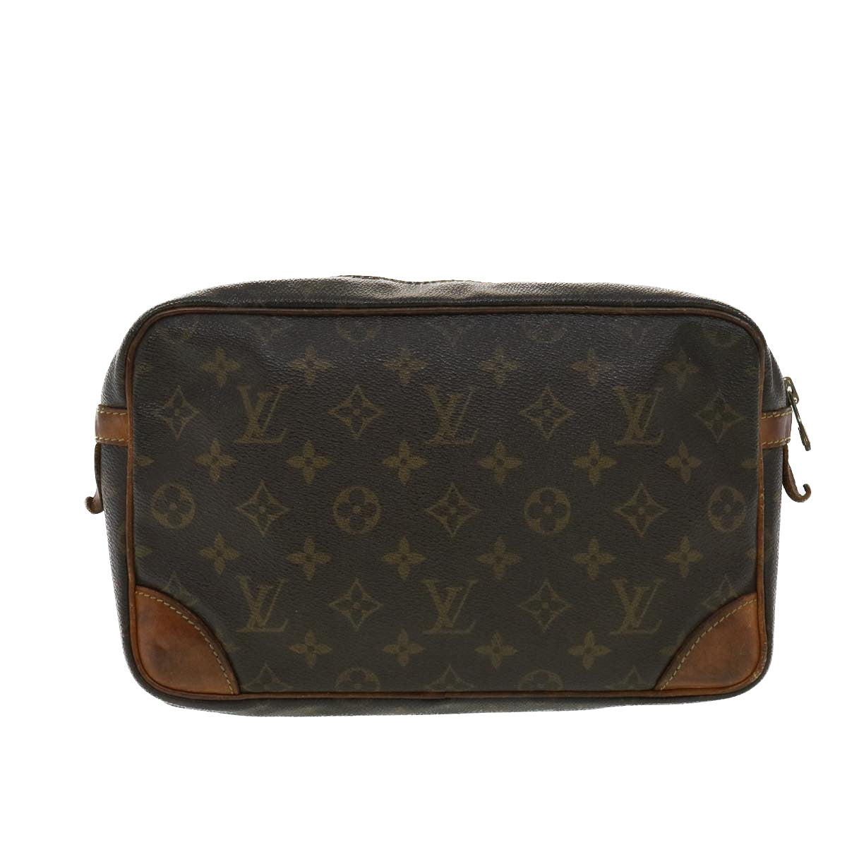 LOUIS VUITTON Monogram Compiegne 28 Clutch Bag M51845 LV Auth ac1271 - 0