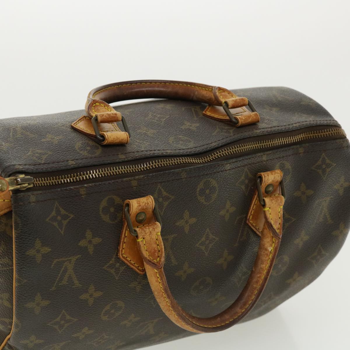 LOUIS VUITTON Monogram Speedy 30 Hand Bag M41526 LV Auth ac1352