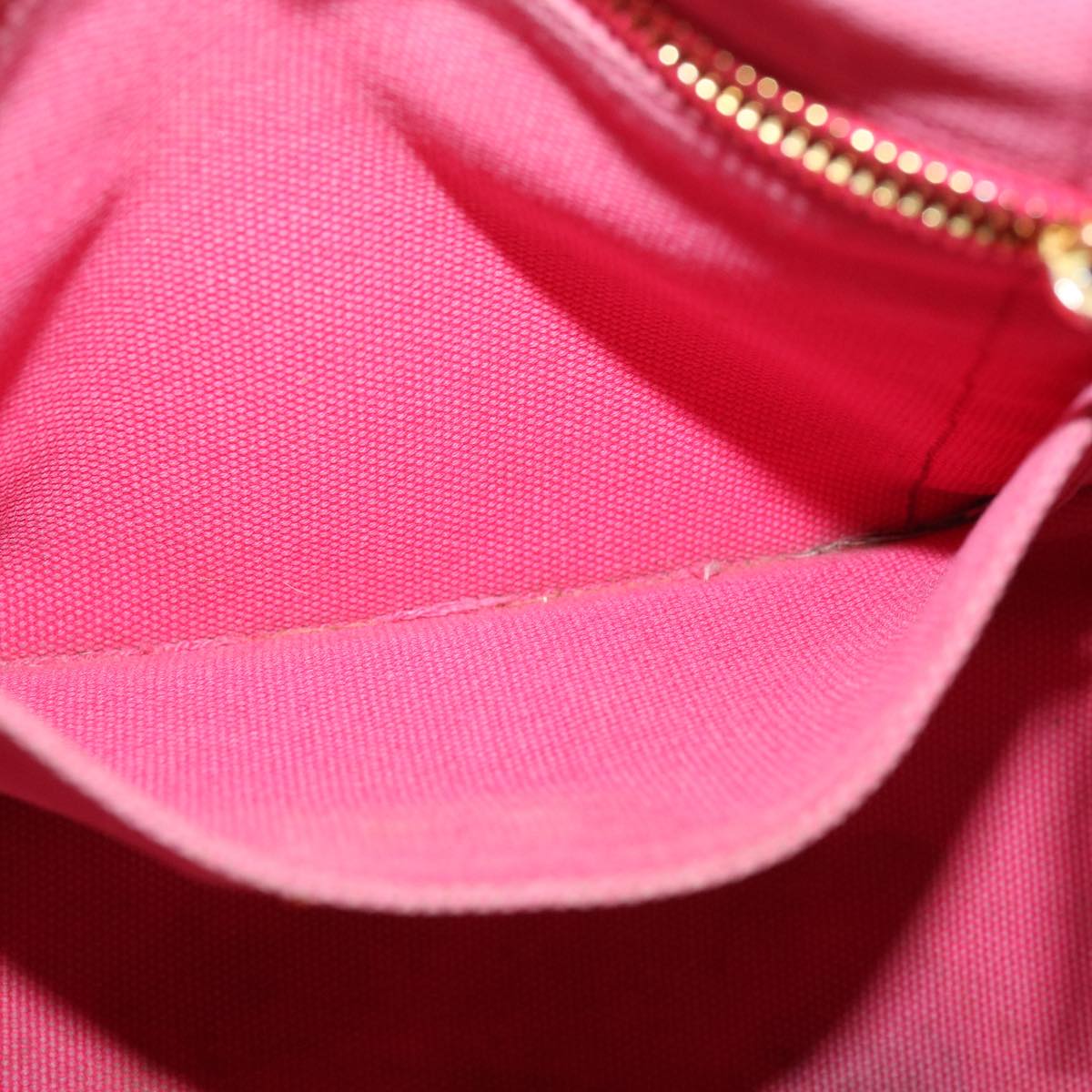 PRADA Canapa PM Hand Bag Canvas Pink Auth ac1386