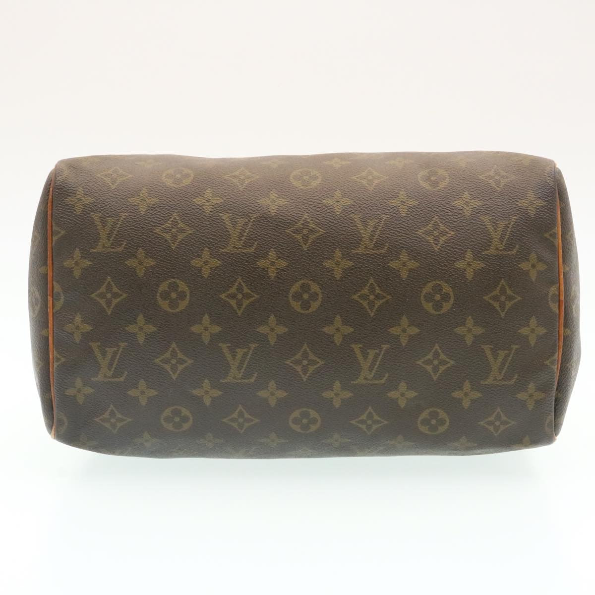 LOUIS VUITTON Monogram Speedy 30 Hand Bag M41526 LV Auth ac139