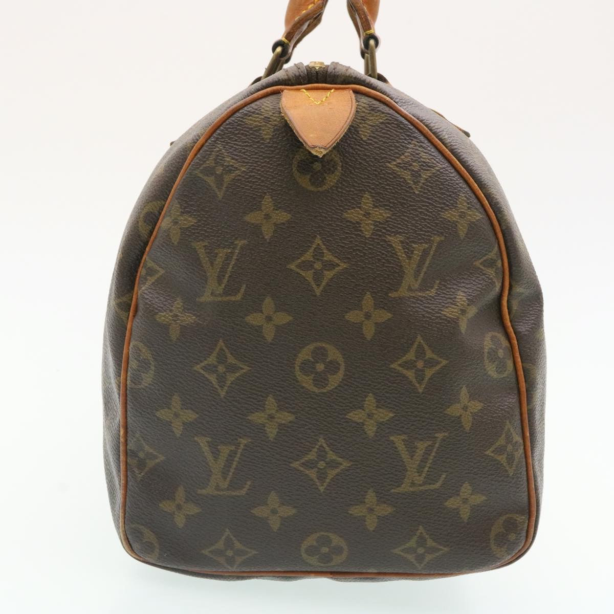 LOUIS VUITTON Monogram Speedy 30 Hand Bag M41526 LV Auth ac139