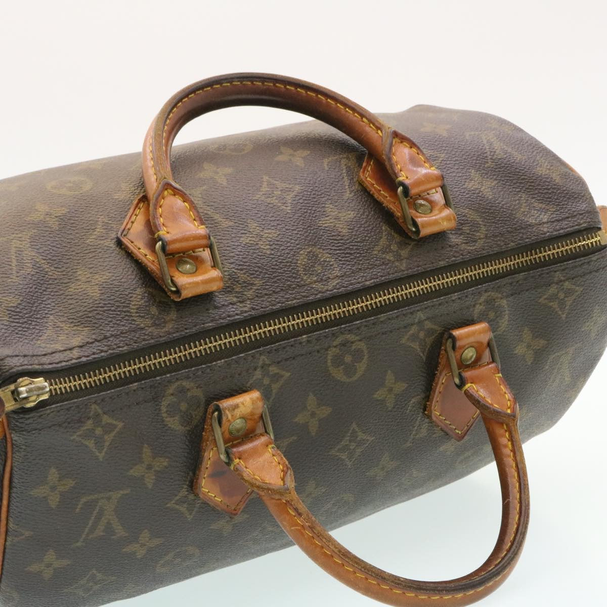 LOUIS VUITTON Monogram Speedy 30 Hand Bag M41526 LV Auth ac139