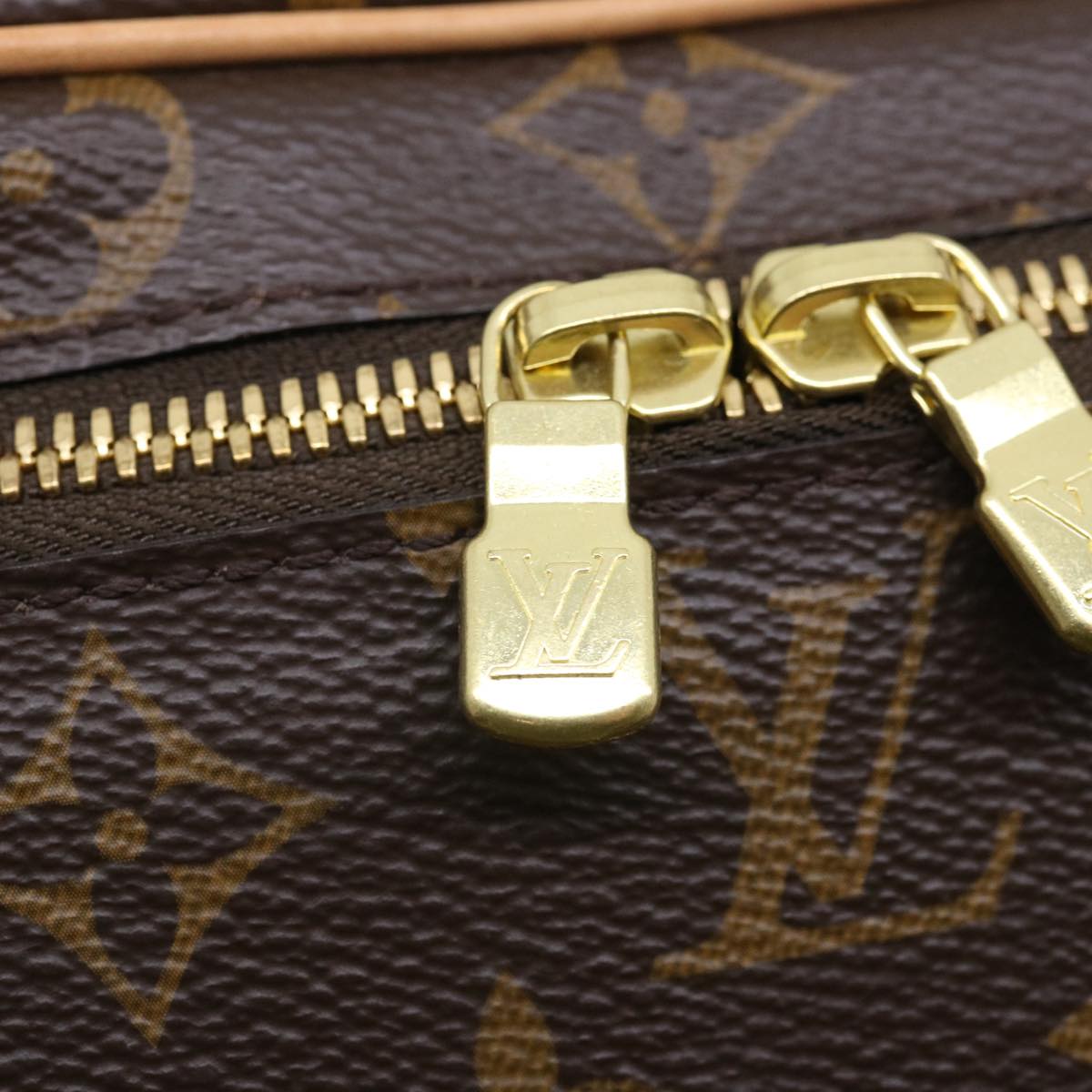 LOUIS VUITTON Monogram Nice BB Hand Bag Vanity M42265 LV Auth ac1390