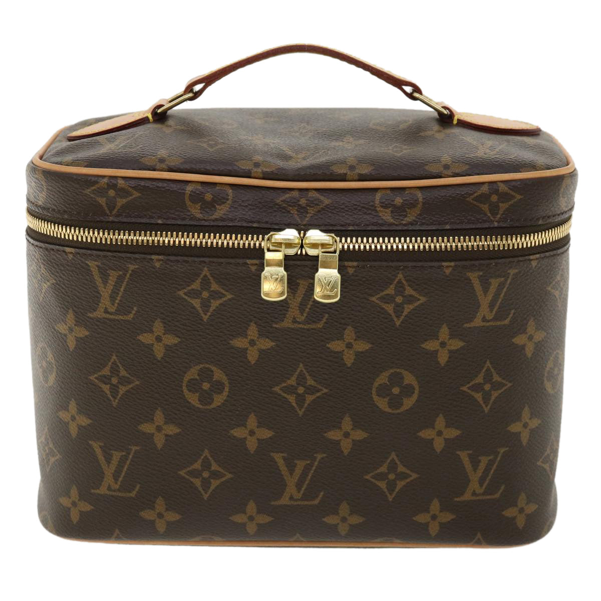 LOUIS VUITTON Monogram Nice BB Hand Bag Vanity M42265 LV Auth ac1390