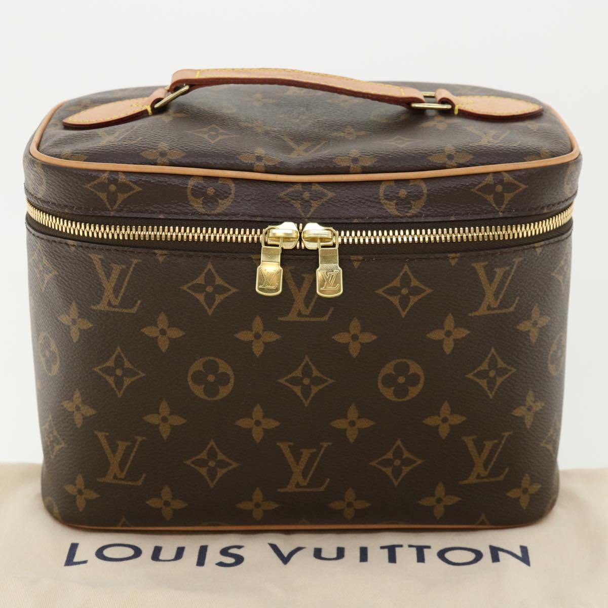 LOUIS VUITTON Monogram Nice BB Hand Bag Vanity M42265 LV Auth ac1390