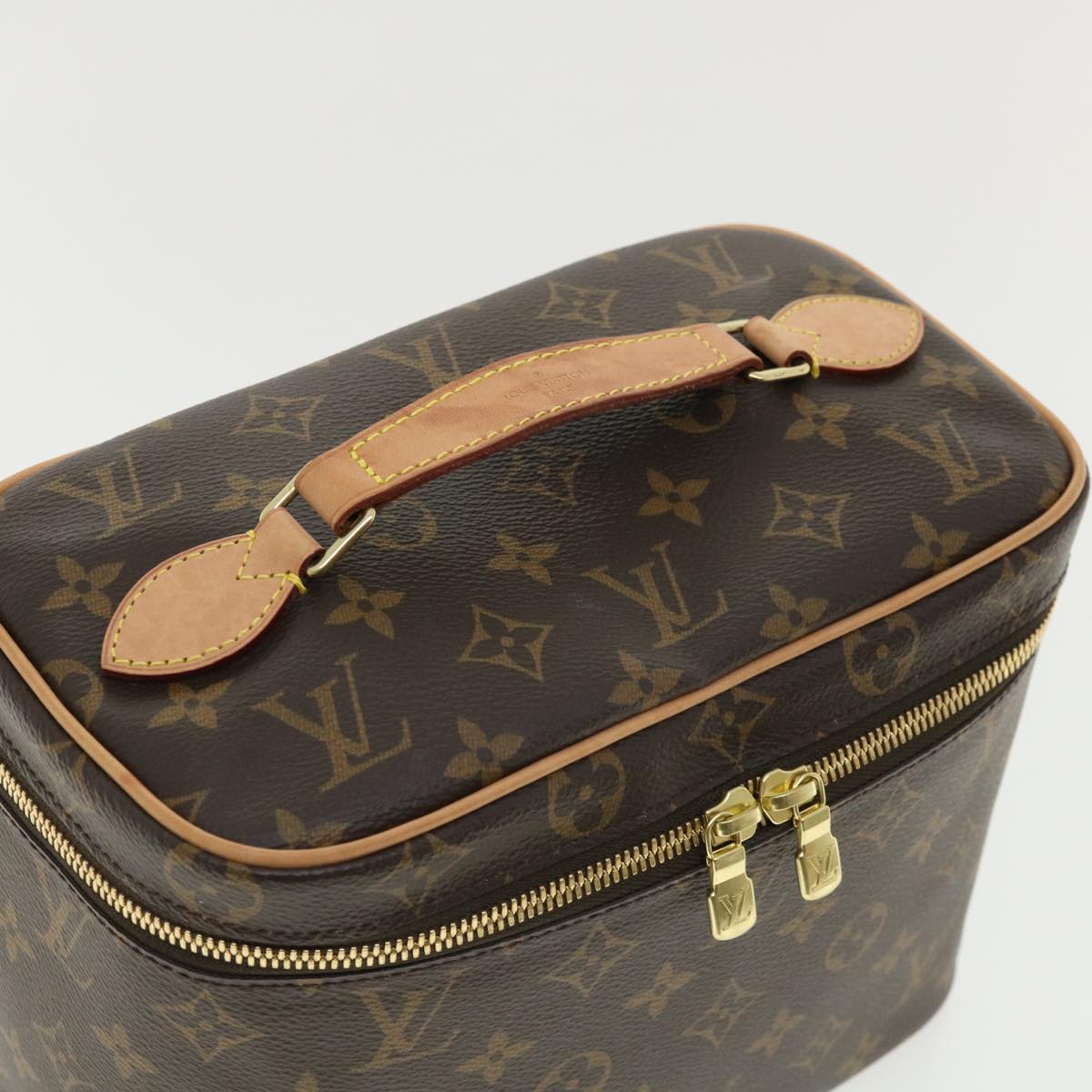 LOUIS VUITTON Monogram Nice BB Hand Bag Vanity M42265 LV Auth ac1390