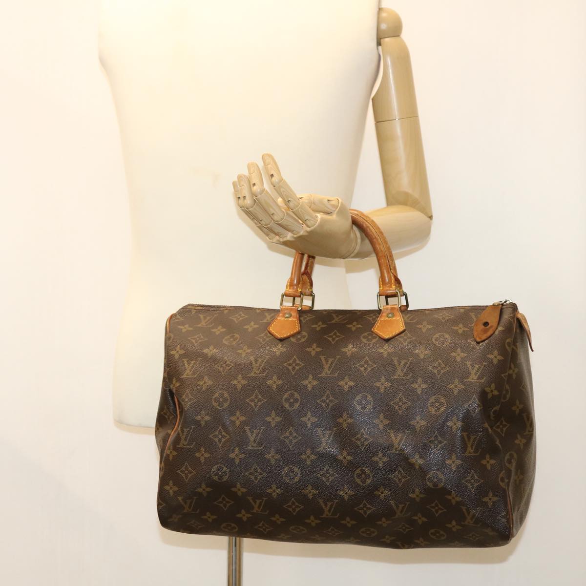 LOUIS VUITTON Monogram Speedy 40 Hand Bag M41522 LV Auth ac1400