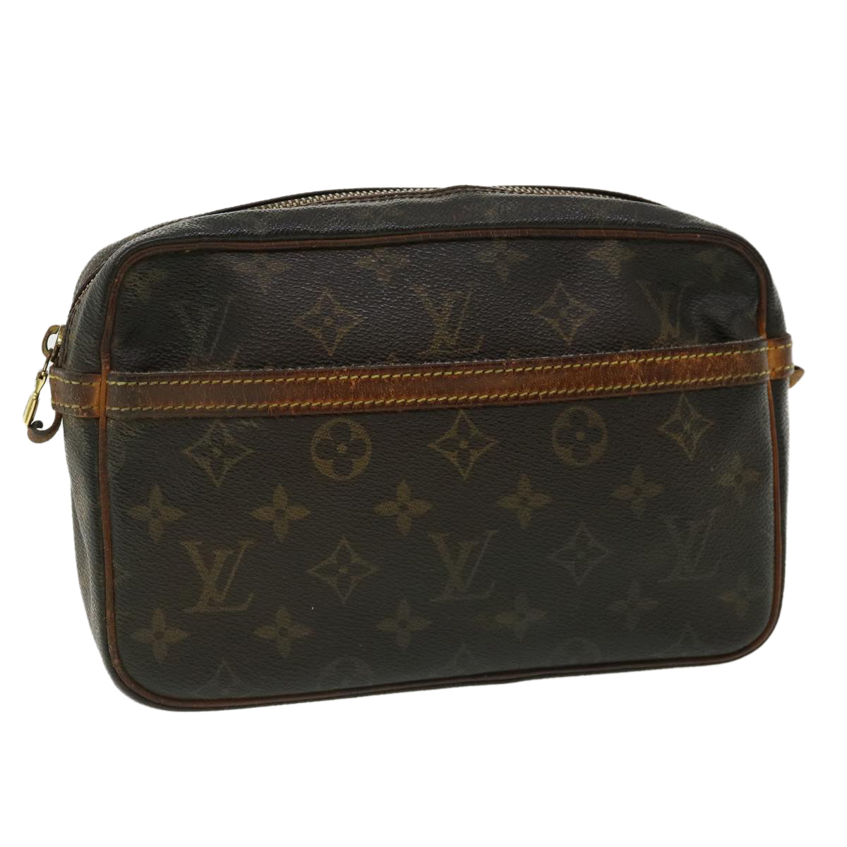 LOUIS VUITTON Monogram Compiegne 23 Clutch Bag M51847 LV Auth ac1434