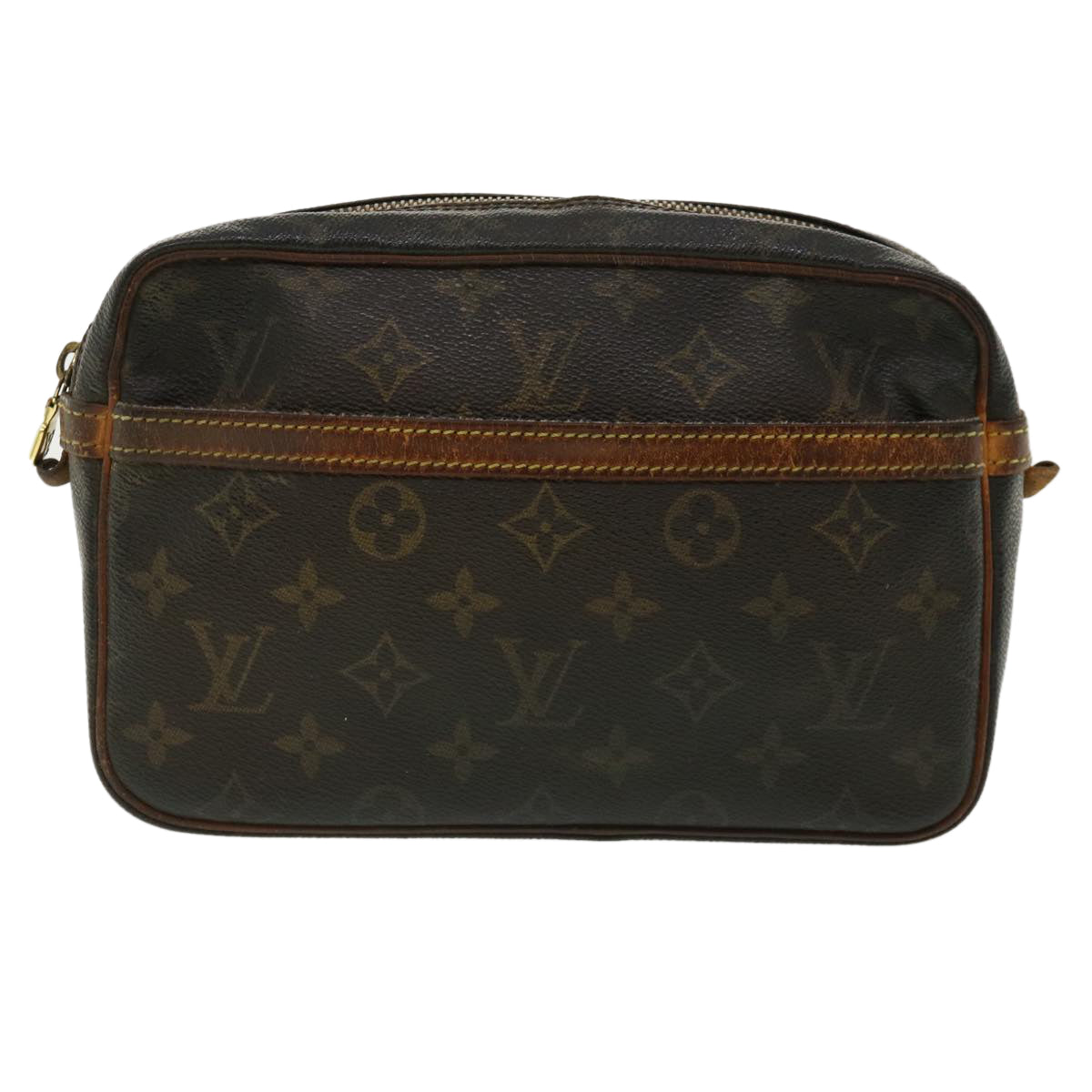 LOUIS VUITTON Monogram Compiegne 23 Clutch Bag M51847 LV Auth ac1434