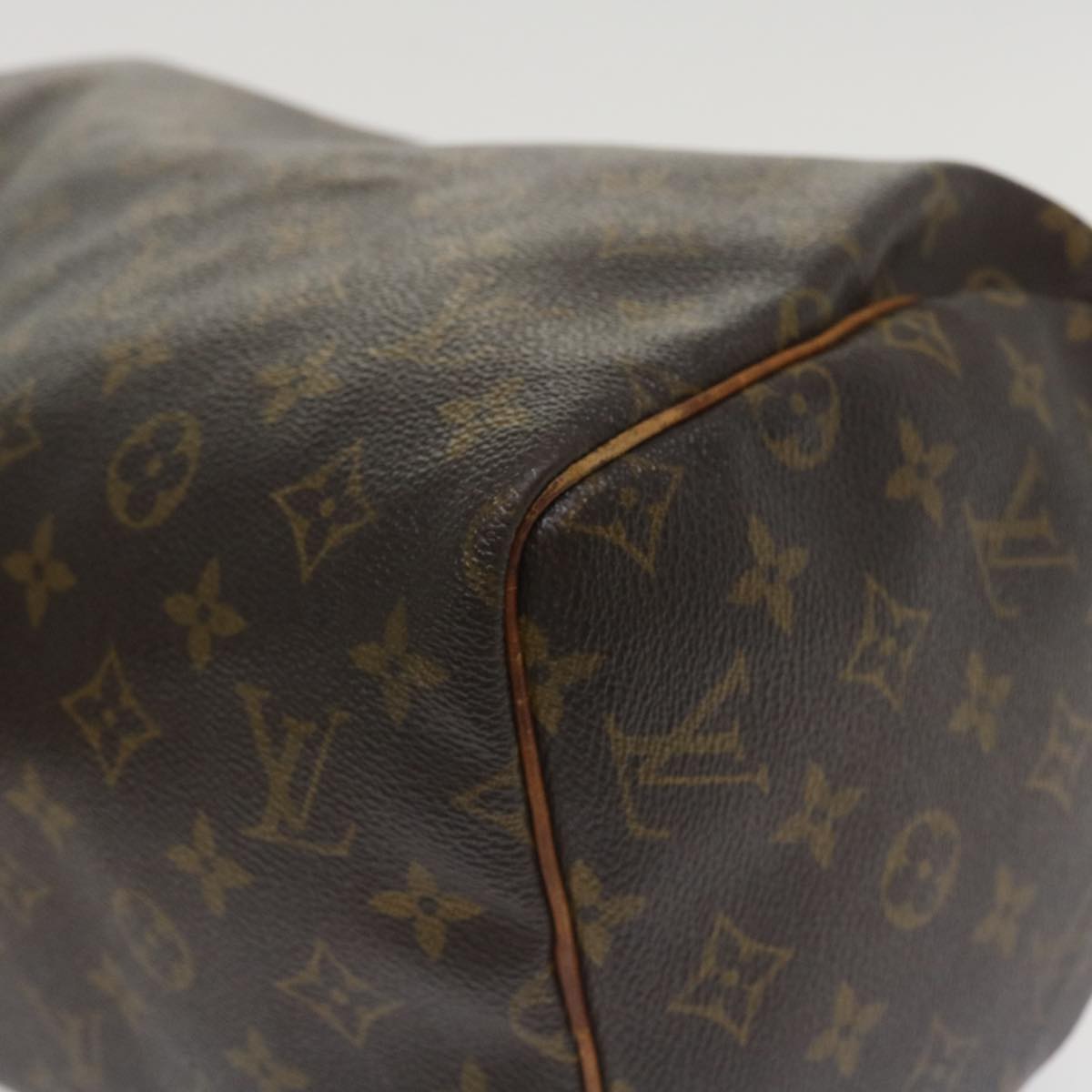 LOUIS VUITTON Monogram Speedy 30 Hand Bag M41526 LV Auth ac1442