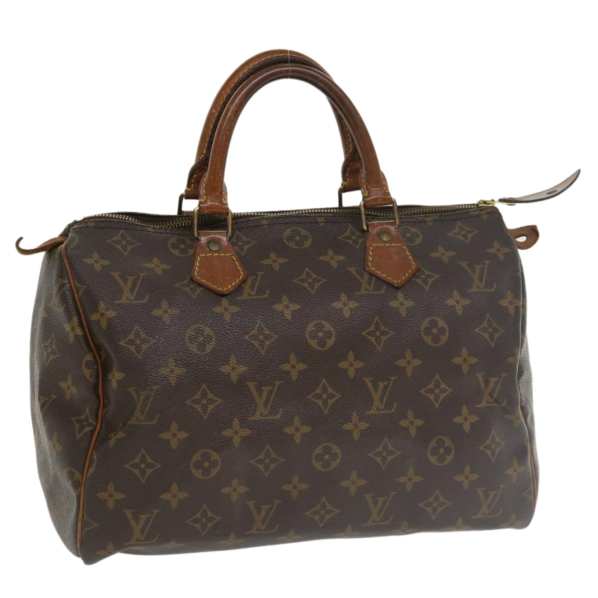 LOUIS VUITTON Monogram Speedy 30 Hand Bag M41526 LV Auth ac1443