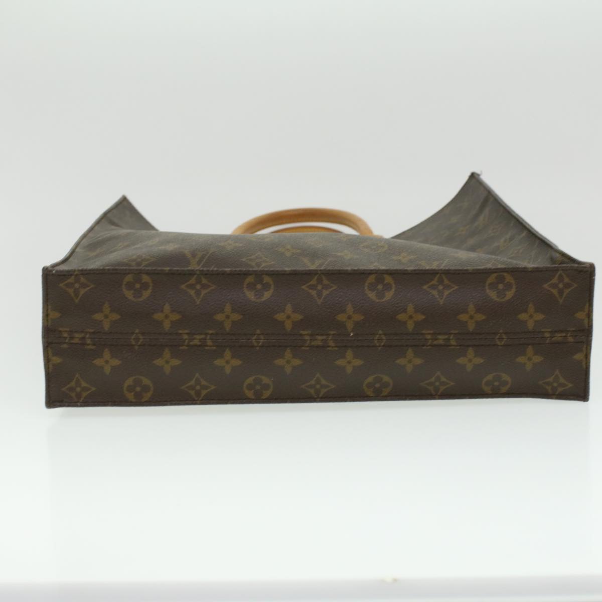 LOUIS VUITTON Monogram Sac Plat Hand Bag M51140 LV Auth ac1466