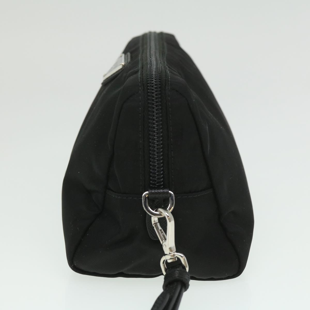 PRADA Pouch Nylon Black Auth ac1478