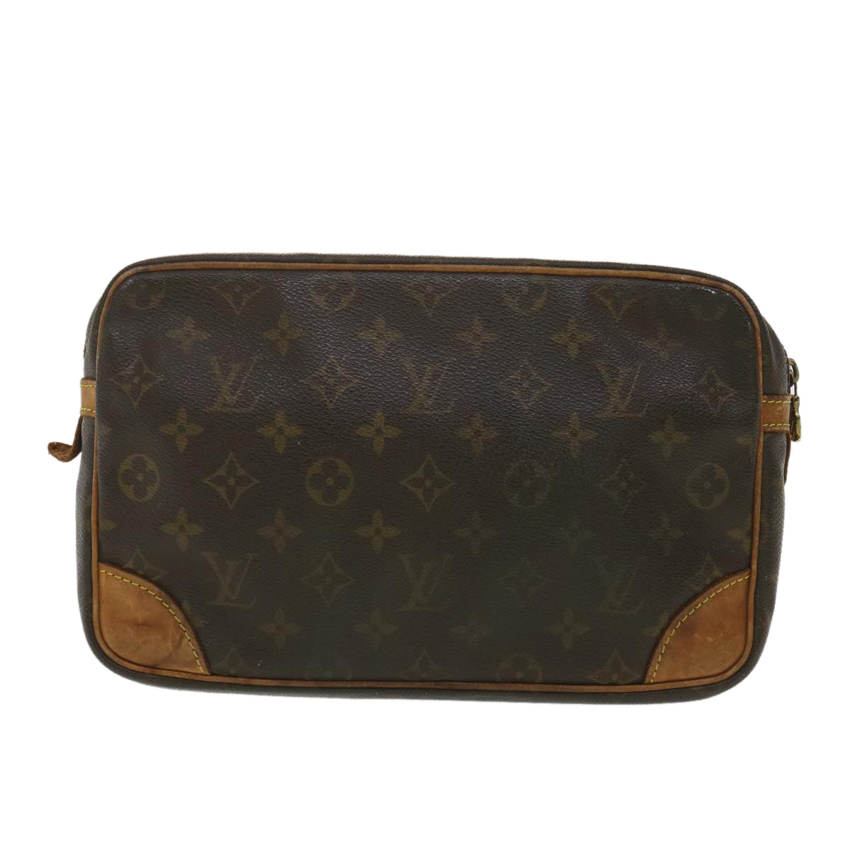 LOUIS VUITTON Monogram Compiegne 28 Clutch Bag M51845 LV Auth ac1487 - 0